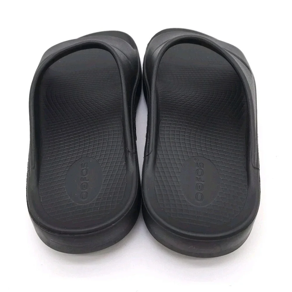 OOFOS OOahh‎ Slide (Mens 9 Womens 11) Recovery Sandals Slip On Black Comfort